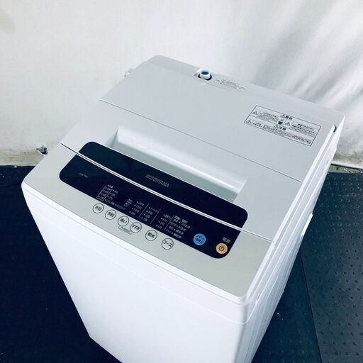 ID:sg217332 アイリスオーヤマ IRISOHYAMA 洗濯機 一人暮らし 中古 2018年製 全自動洗濯機 5.0kg ブラック 送風 乾燥機能付き IAW-T501  【リユース品：状態B】【送料無料】【設置費用無料】
