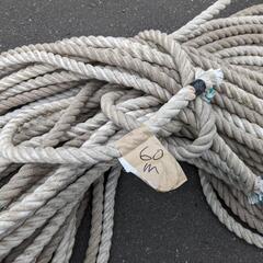中古★ロープ★直径20mm✕長さ60m★綱★綿ロープ