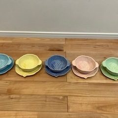 食器　陶器　５色セット　
