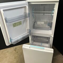 【送料無料】A032 2ドア冷蔵庫 SJ-D15J-W 2023年製