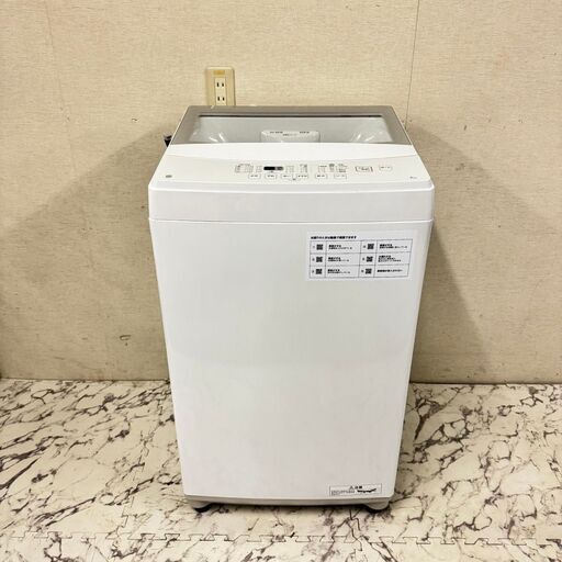 17452  NITORI 一人暮らしガラストップ洗濯機 2023年製 6L ◆大阪市内・東大阪市他 5,000円以上ご購入で無料配達いたします！◆ ※京都・高槻・枚方方面◆神戸・西宮・尼崎方面◆生駒方面、大阪南部方面　それぞれ条件付き無料配送あり！