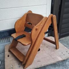 折りたたみ式高さ調整機能付き子供用椅子