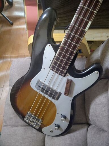 60s  TEISCO  ビザール フレットレス仕様 ベースギター
