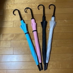 ビニール傘　カラー4本セット