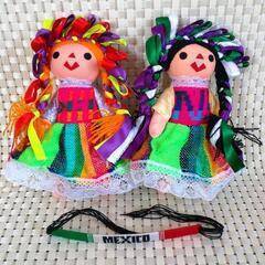 メキシコ土産 人形 ハンドメイドのミサンガ付けます