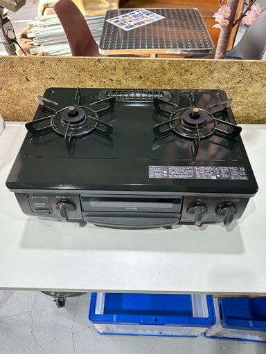 【Rinnai リンナイ】ガステーブル KSR563BKL LPガス用 2021年 左強火 グリル付き 2口コンロ