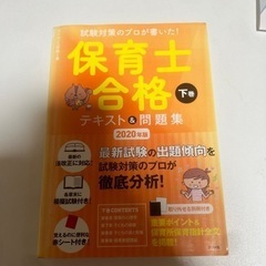 保育士合格テキスト下巻2020年度版