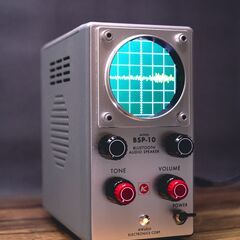 昭和レトロ計測器BluetoothオーディオスピーカーBSP-10（菊水電子 BSPシリーズ：オシロスコープタイプ）