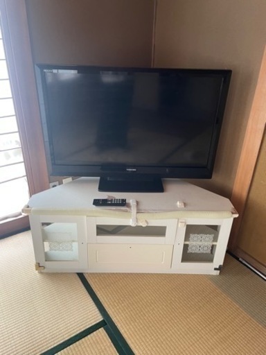 TOSHIBAREGZA40型液晶テレビ★レグザ★テレビ★テレビ台セット★説明書リモコン付き