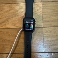 値下げしました。アップルウォッチ　series3  38㎜　ブラ...