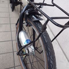 ★★★不朽の名車  美品オートライト装備【パナソニック ビーンズハウス ２０インチ ６段変速 折り畳み自転車 アルミフレーム】★★★