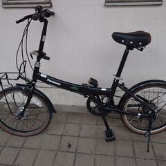 ★★★不朽の名車  美品オートライト装備【パナソニック ビーンズハウス ２０インチ ６段変速 折り畳み自転車 アルミフレーム】★★★