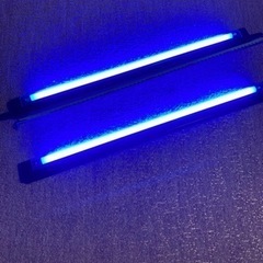スイッチ付き照明器具　2個セット　ネオン青