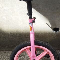 子供用　1輪車　ピンク　練習用に最適です