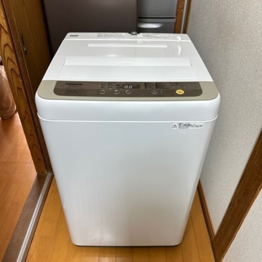 【美品】洗濯機 2017年　パナソニック NA-F60B11 6.0キロ