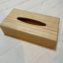 美品　木製ティッシュケース