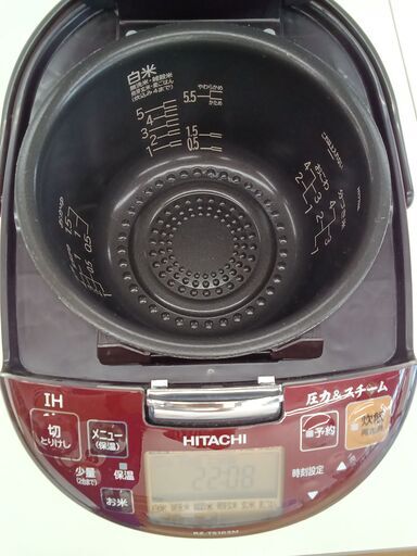 ★ジモティ割あり★ HITACHI 炊飯器 5.5合 19年製 動作確認／クリーニング済み MT1128