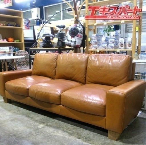 ACME FURNITURE FRESNO アクメファニチャー フレスノ 3Pソファ 総革