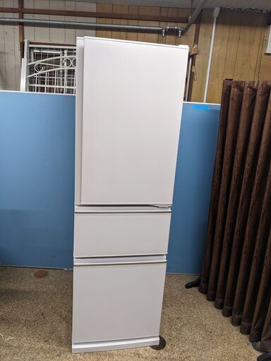 三菱 3ドア冷凍冷蔵庫 300L 2020年製 MR-CX30F-W 氷点下ストッカー 全段ガラスシェルフ ビッグフリーザー