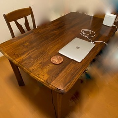 【ネット決済】ダイニングテーブルと椅子１脚
