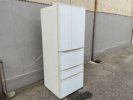 ★動作〇 清掃済 保証有★ 冷蔵庫 東芝 GR-G51FXV ZW 510L 14年製 6ドア フレンチドア