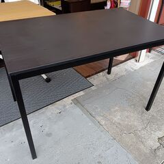 IKEA　ダイニングテーブル　黒　ブラック　木目調　サイズ（約）...