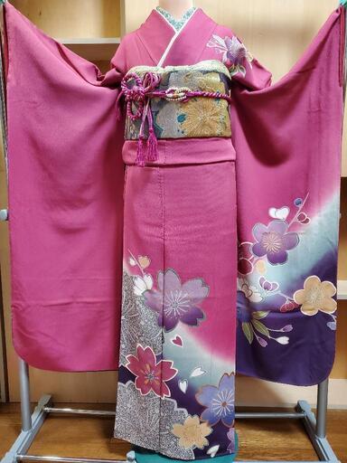 振り袖(12) 長襦袢、袋帯、小物セット 振り袖 フルセット 長襦袢 長尺