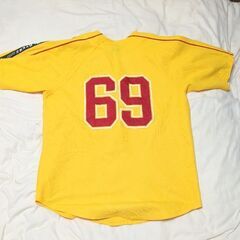 PLAYERS 69 トップス XL ブランド Obasin BASEBALL JERSEY [YELLOW