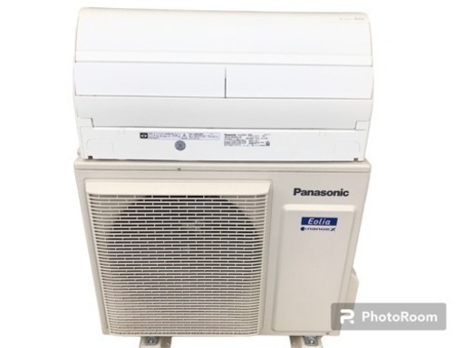 ★Panasonic パナソニック　ルームエアコン　エオリア　CS-X639C2-W 17〜26畳　ナノイーX 2019年製　リモコン付き