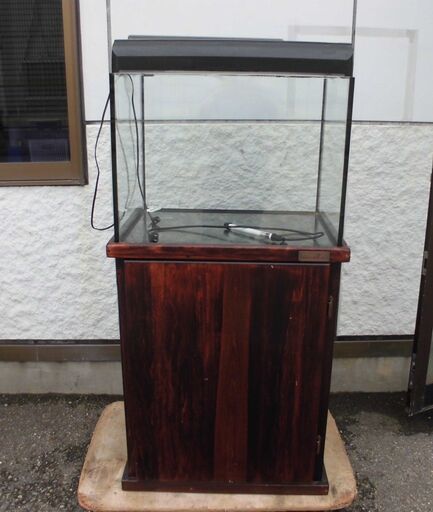 JM18544)★大特価★60㎝水槽一式セット(水槽台・上部フィルター・ヒーター・ライト) 中古品【取りに来られる方限定】