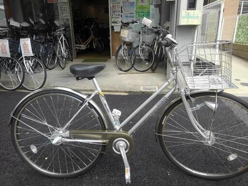 中古自転車３０２３　マルイシ　CASBP273H  ２７インチ　３段ギヤ　LEDオートライト　ベルトドライブ　キッキーと音がならない後輪ローラーブレーキ錆びにくい部品：ハンドル・リム・ドロヨケ・前かご・クランク・前ブレーキ