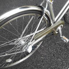 中古自転車３０２３　マルイシ　CASBP273H  ２７インチ　３段ギヤ　LEDオートライト　ベルトドライブ　キッキーと音がならない後輪ローラーブレーキ錆びにくい部品：ハンドル・リム・ドロヨケ・前かご・クランク・前ブレーキ