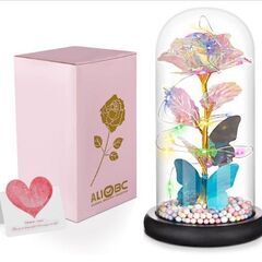 ALIOBC フラワーライト LED 薔薇 蝶の装飾 インテリア