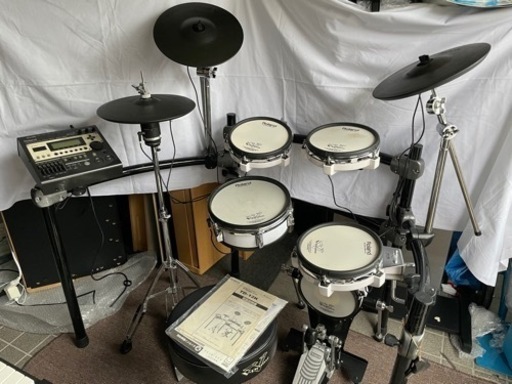 中古美品Roland TD-12電子ドラム Roland TD-12電子ドラムセット。