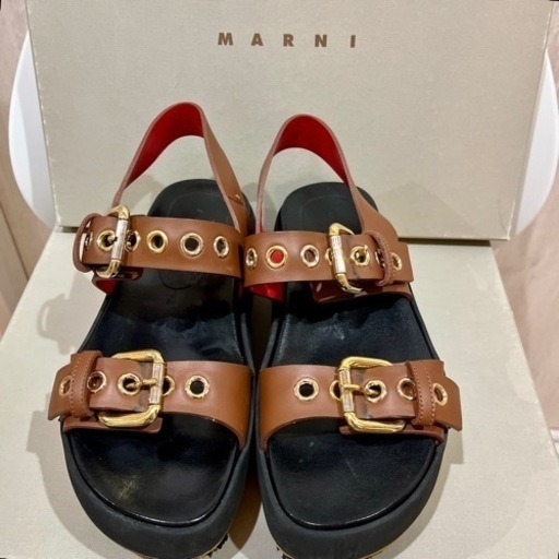 MARNI プラットホーム　厚底レザーサンダル