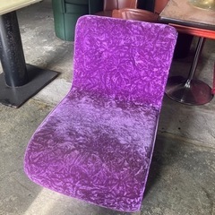 派手な椅子☆紫の椅子☆1人用椅子☆チンチラシート