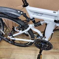 [受渡し完了しました] 26インチ デュアルサスペンション アルミ 折り畳みマウンテンバイク