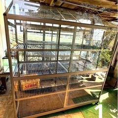 【ネット決済】全面ガラス アルミ 温室 (1) NewカトレアⅡ...