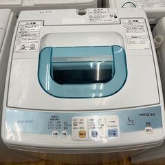 洗濯機　No.9449　5kg　日立　2010年製　NW-5KR...