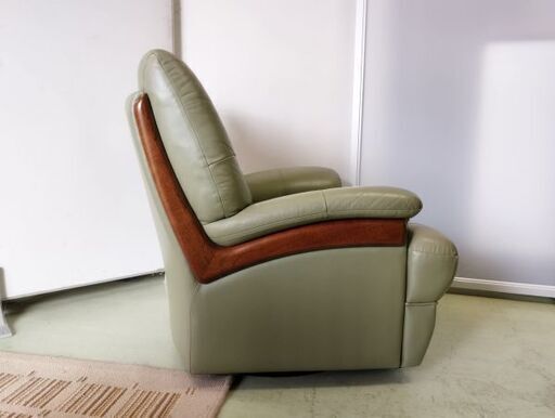カリモク チターノ 1人掛けソファ 本革 1P 肘掛回転椅子 カリモク 本革