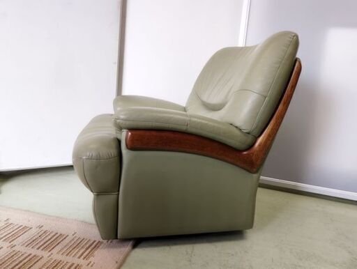 カリモク karimoku 回転式チェア チターノ レザー 1人掛け カリモク