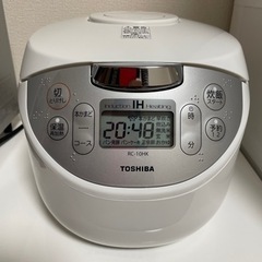 TOSHIBA IHジャー炊飯器　RC-10HK　5合炊き　家電...
