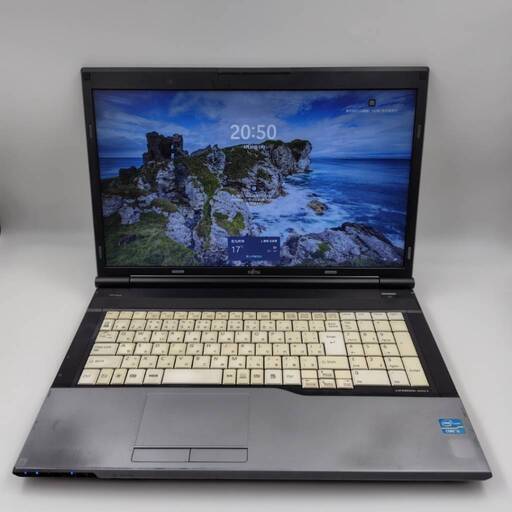 【訳あり品】富士通　Core i5 SSD128G+HDD320G搭載　メモリ4G 大画面17.3インチ　テンキー　 Wifi対応　#G17