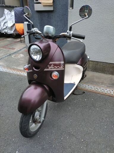 【葡萄酒色】ヤマハ vino-DX(SA37J)4ST-FI車 お洒落色! 低燃費!