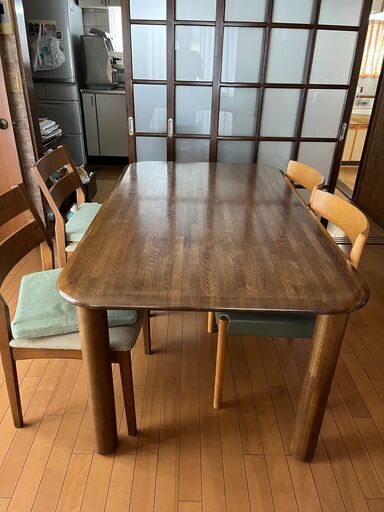飛騨家具テーブル椅子ダイニングセット