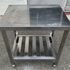 業務用 コンロ台 作業台 調理台 600×450×650 キッチン 用品 店舗 居酒屋 焼き台 ガス台 大型 厨房機器 焼台 ガス台 厨房用品 大阪