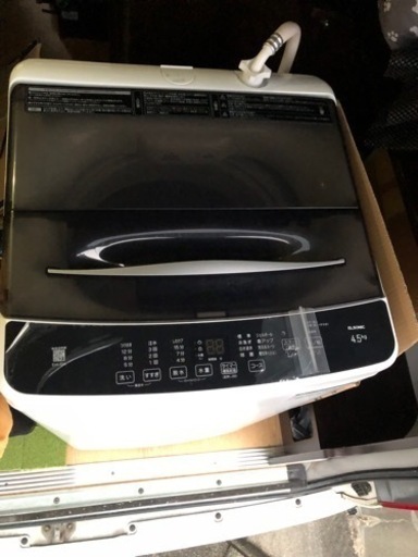 引渡し決まりました。洗濯機  全自動洗濯機　4.5kg　2022年製　ノジマ製・ELSONIC(EHL45A)