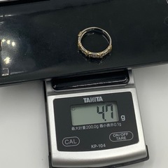 売り切れました。K18 pt950 ハーフエタニティ ダイヤリング 0.5ct 4.7g 