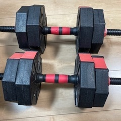 ダンベル　可変式7kg×2 14kg　スポーツ フィットネス、ト...