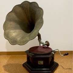 HMV 蓄音機 六角形 ラッパ ホーン 英国製 ヴィンテージ アンティーク オーディオ His Master’s Voice レア 